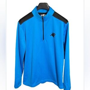 New Carolina Panthers NFL Team Apparel Carolina Blue 1/4 Zip Pullover